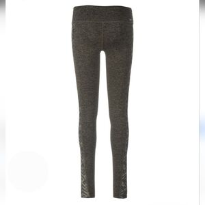 Hurley Nike Dri Fit Green/Black Leggings with Geometric Patterned Sides